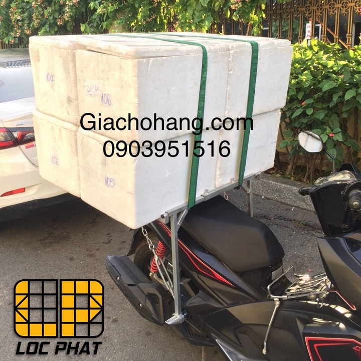 Giá chở hàng, baga chở hàng, giá để hàng, giá đèo hàng xe máy tại Bình Phước