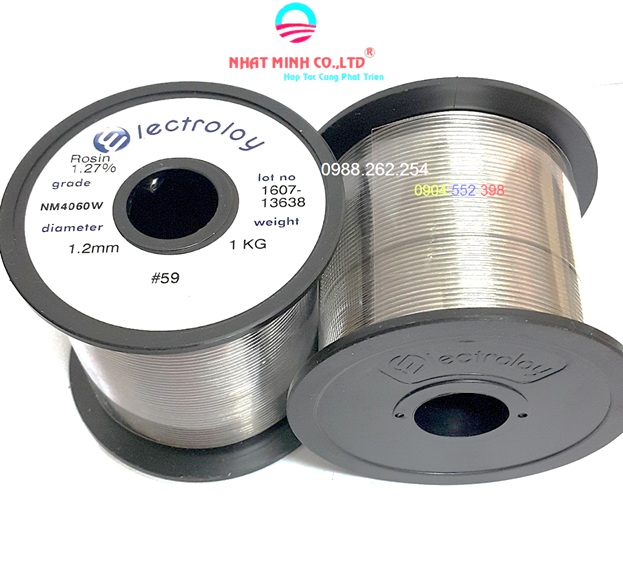 Thiếc hàn không chì Electroloy Malaysia FF303W (Sn99.3/Cu0.7) - 1.0mm