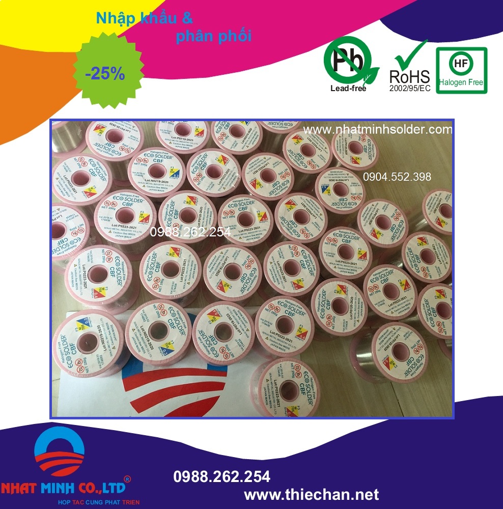 Thiếc dây không chì ECO Solder Halogen Free 