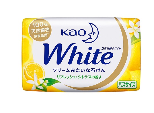 Kết quả hình ảnh cho Xà bông white hương cam+hoa bưởi 130g