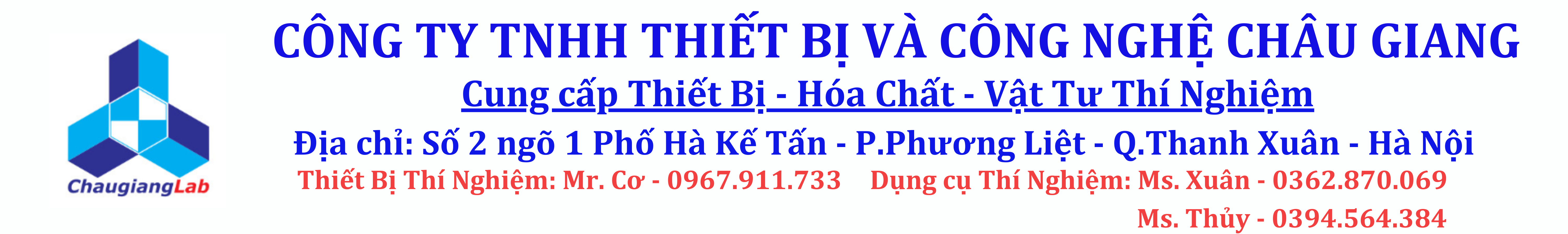 Thiết bị - Hóa Chất - Vật Tư Thí Nghiệm  Châu Giang