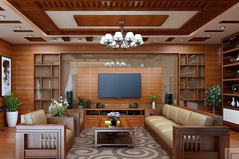 Không gian nội thất đẹp với chất liệu gỗ cao cấp