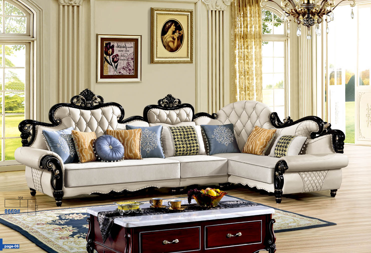 Mẫu Sofa Tân Cổ Điển Kiểu dáng  mới màu sắc độc lạ