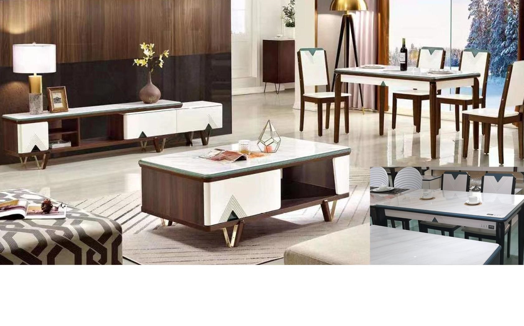 BÀN ĂN MẶT KÍNH GIẢ ĐÁ NHẬP KHẨU CAO CẤP 03