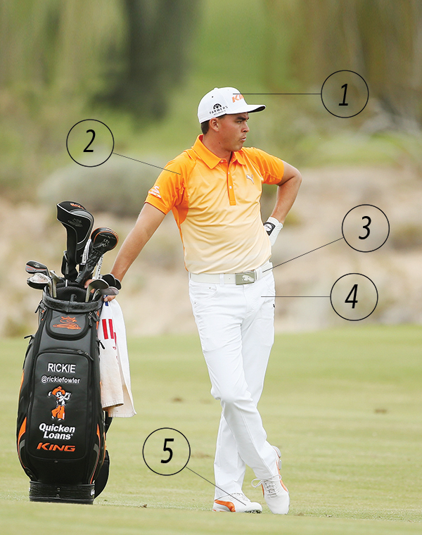 Rickie Fowler ( gương mặt đại diện cho thương hiệu đồ golf Puma)