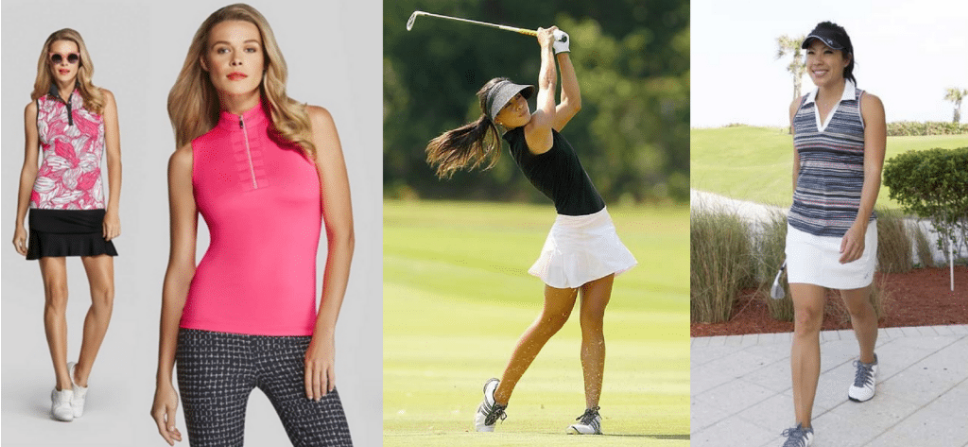 Chọn quần áo golf nữ cho dáng người khỏe mạnh
