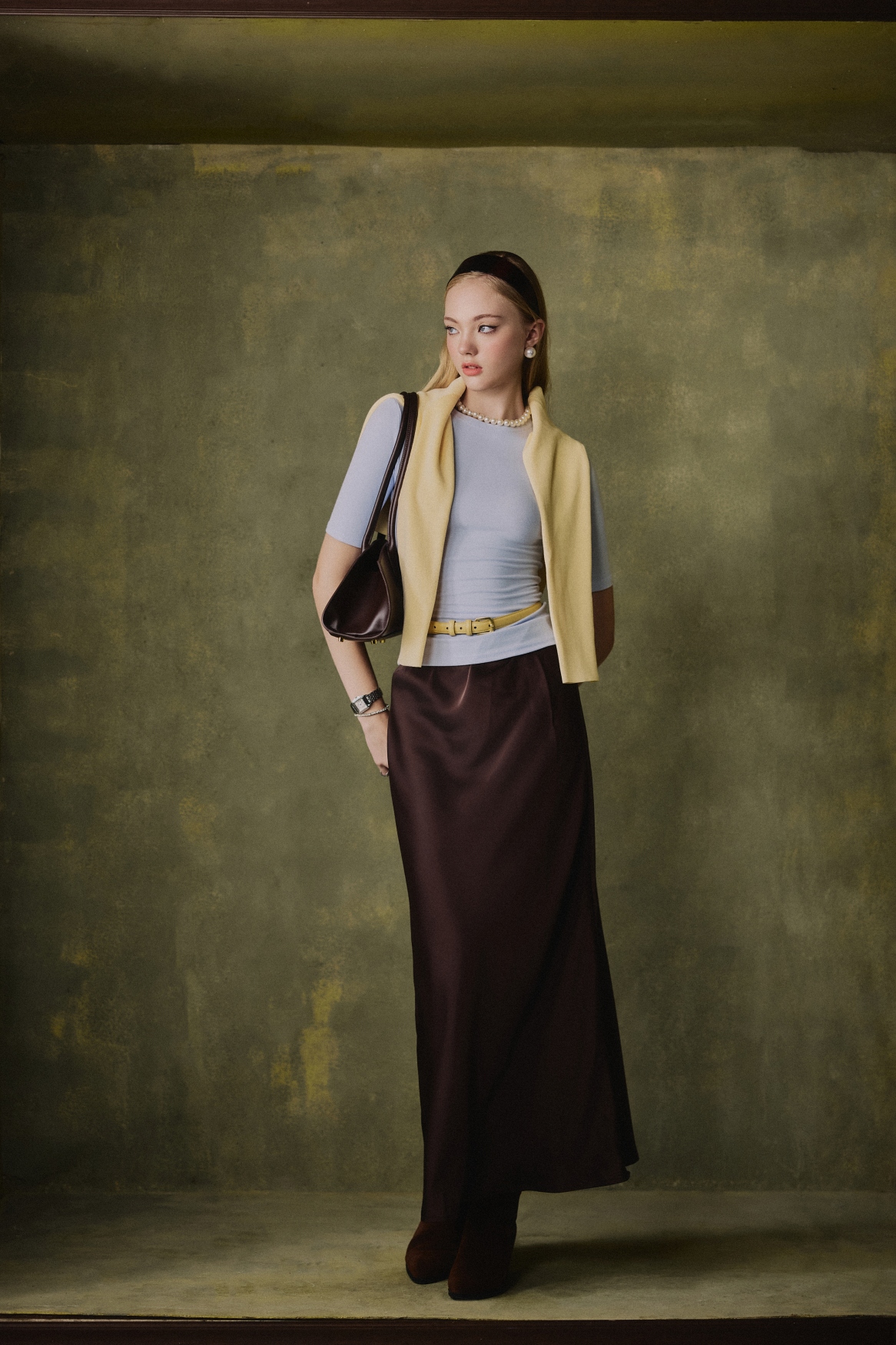 Marla Classic Silk Skirt