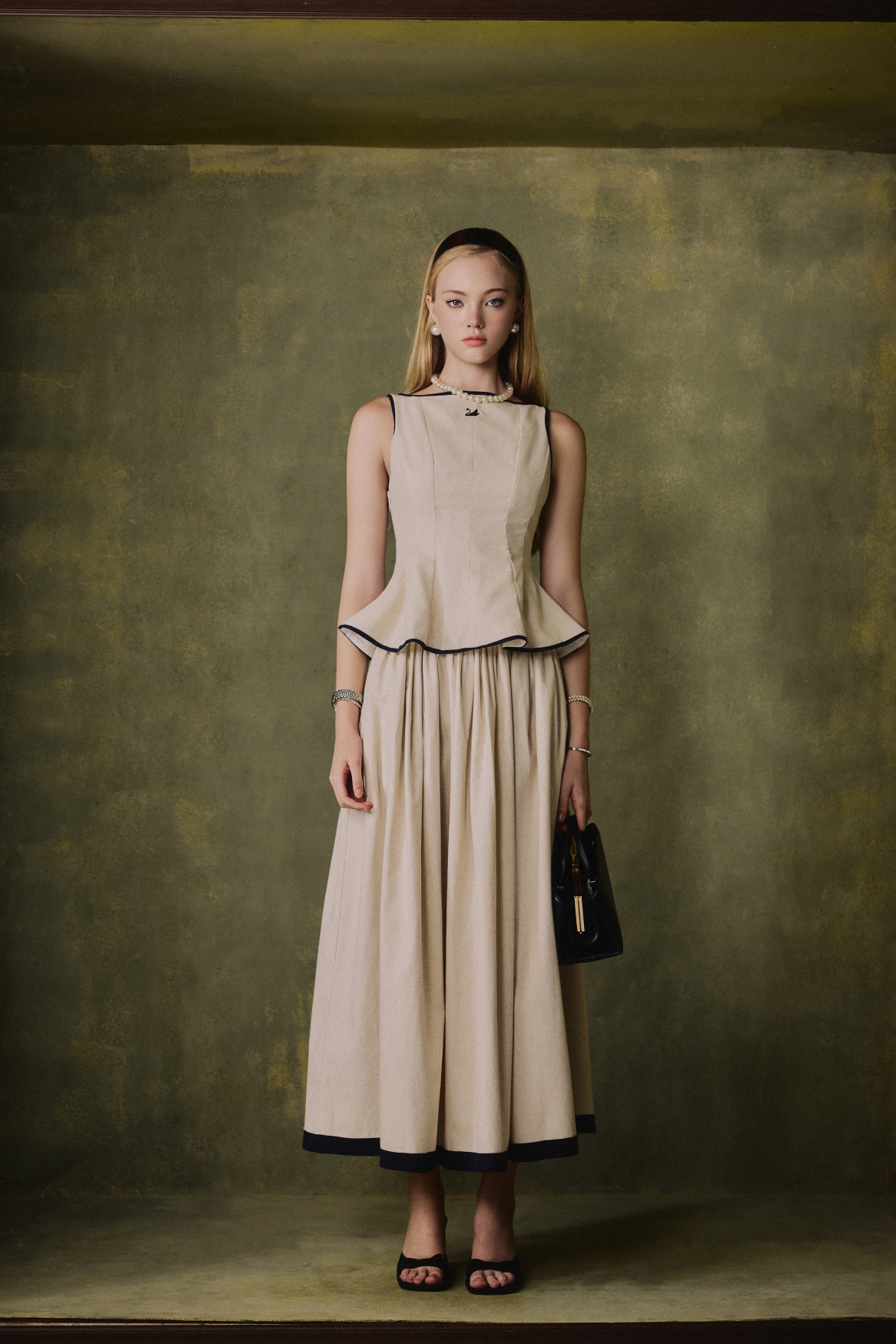 Jacquine Maxi Linen Skirt