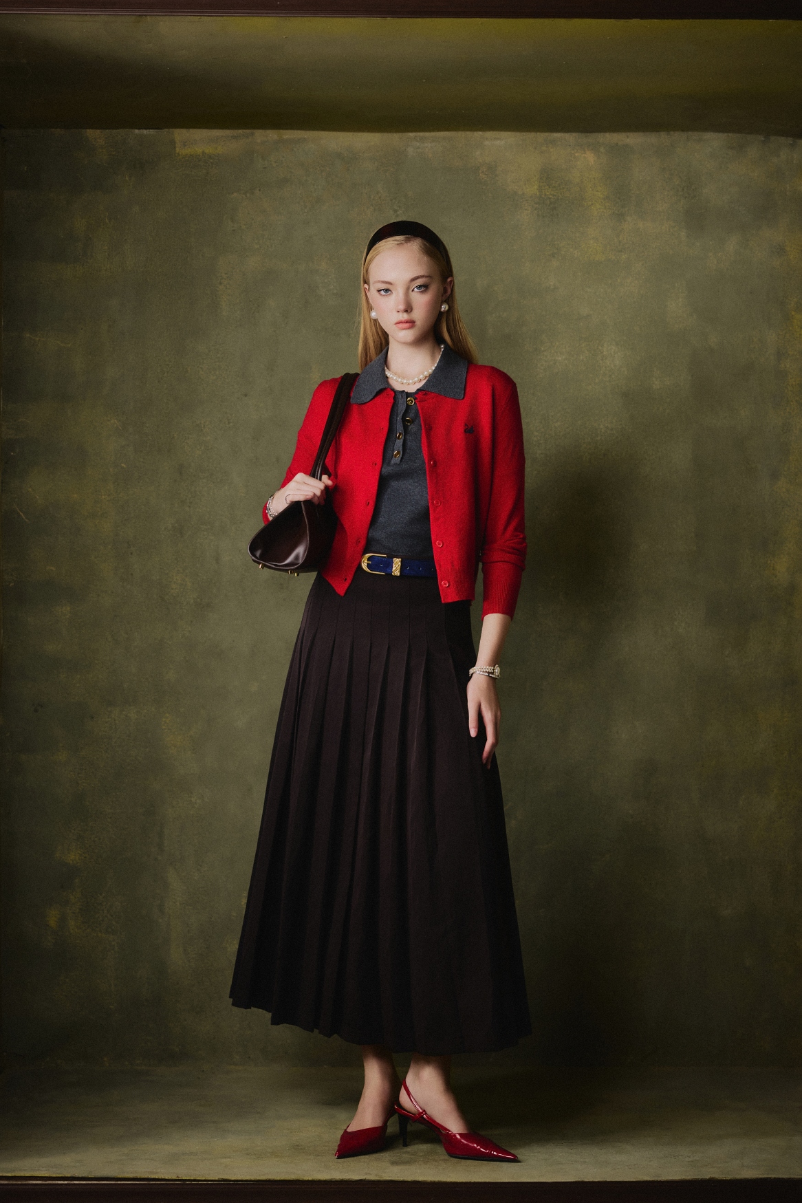 Ferano  Pleated Skirt