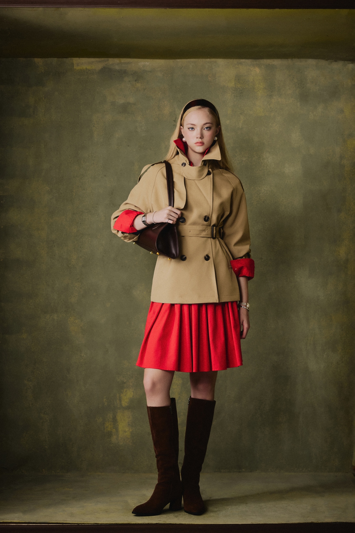 Marlette Cropped Trench Coat