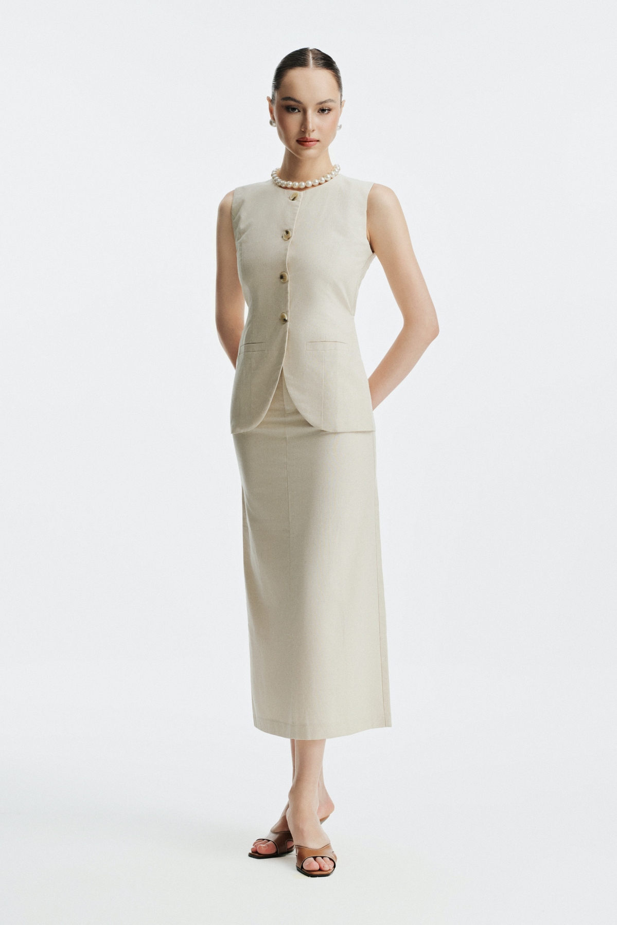 Claire Linen Skirt
