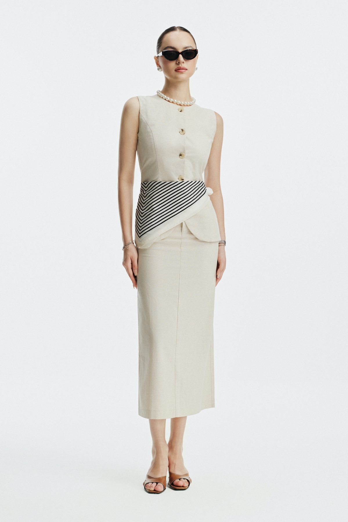 Claire Linen Skirt