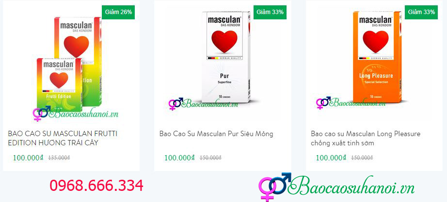 MUA BAO CAO SU MASCULAN GIÁ RẺ QUẬN CẦU GIẤY