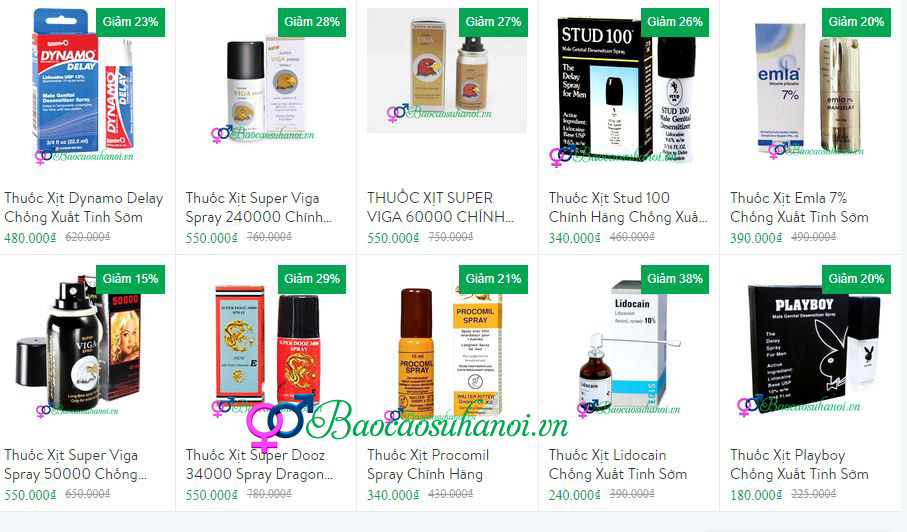 MUA CHAI XỊT CHỐNG XUẤT TINH SỚM TẠI HÀ NAM