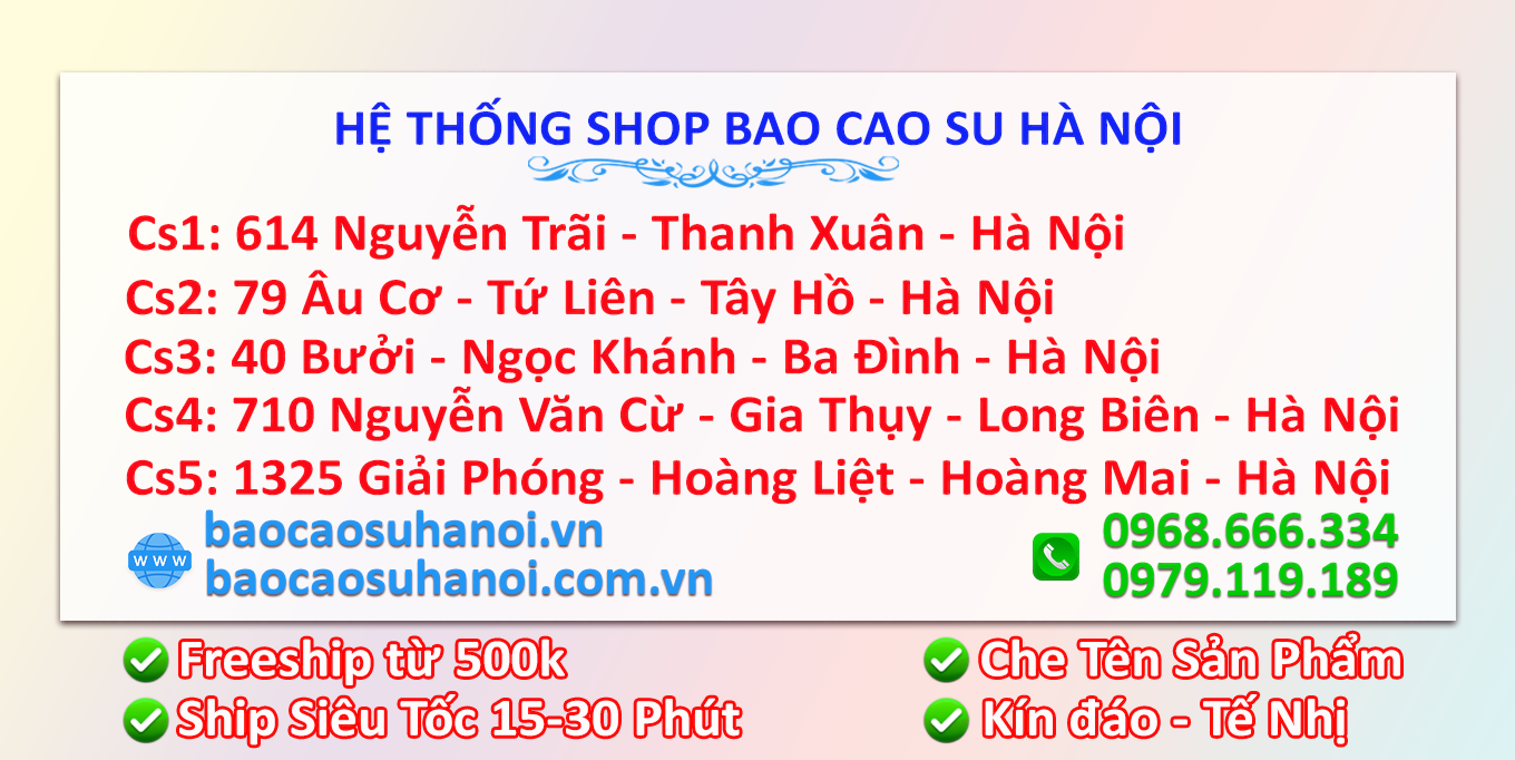 Địa Chỉ Bán Bao Cao Su Michio Chính Hãng, Giá Rẻ, Giao Hàng Siêu Tốc Tại Hà Nội
