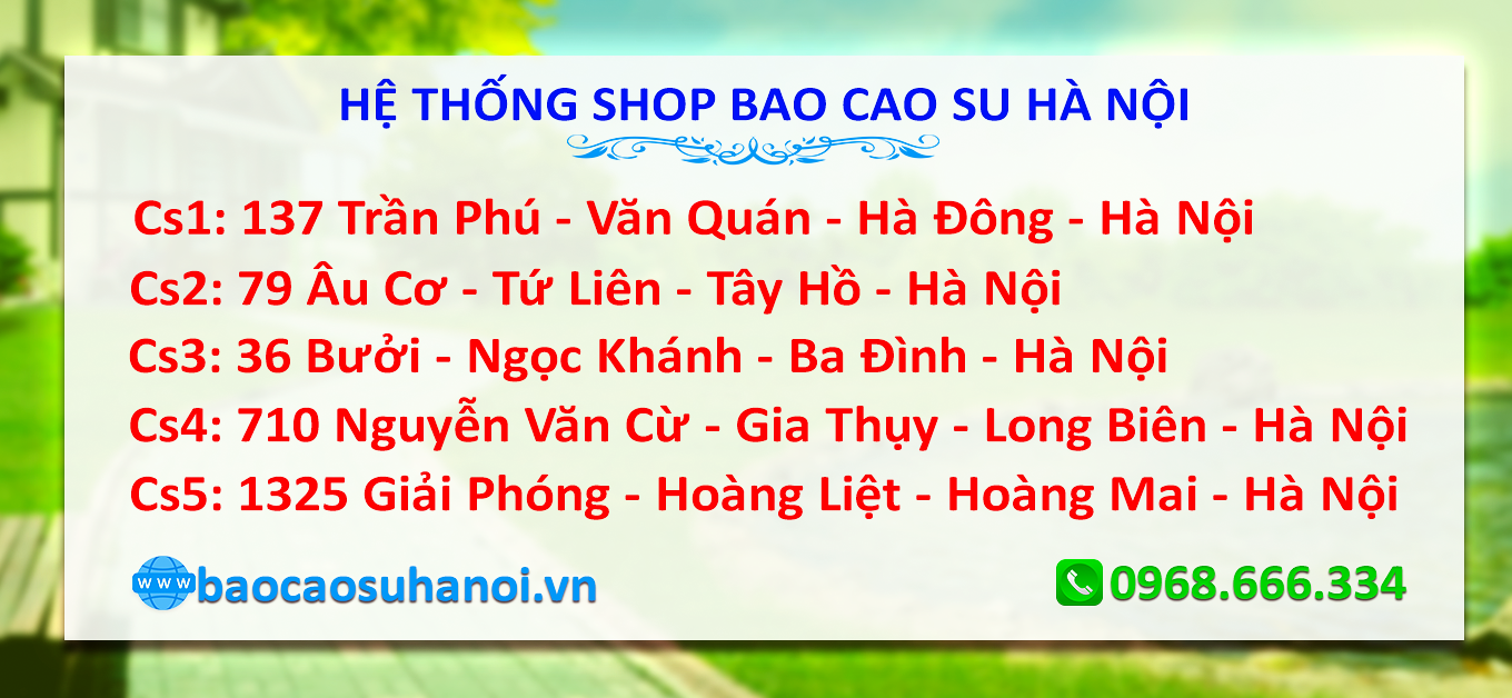 ĐỊA CHỈ SHOP BAO CAO SU UY TÍN TẠI ỨNG HÒA