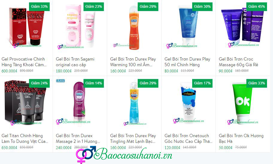 MUA GEL BÔI TRƠN CHÍNH HÃNG Ở HÀ NAM