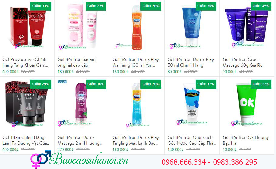 ĐỊA CHỈ BÁN GEL BÔI TRƠN Ở HÒA BÌNH