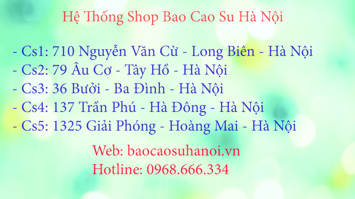 ĐỊA CHỈ SHOP BAO CAO SU ĐƯỜNG LÁNG