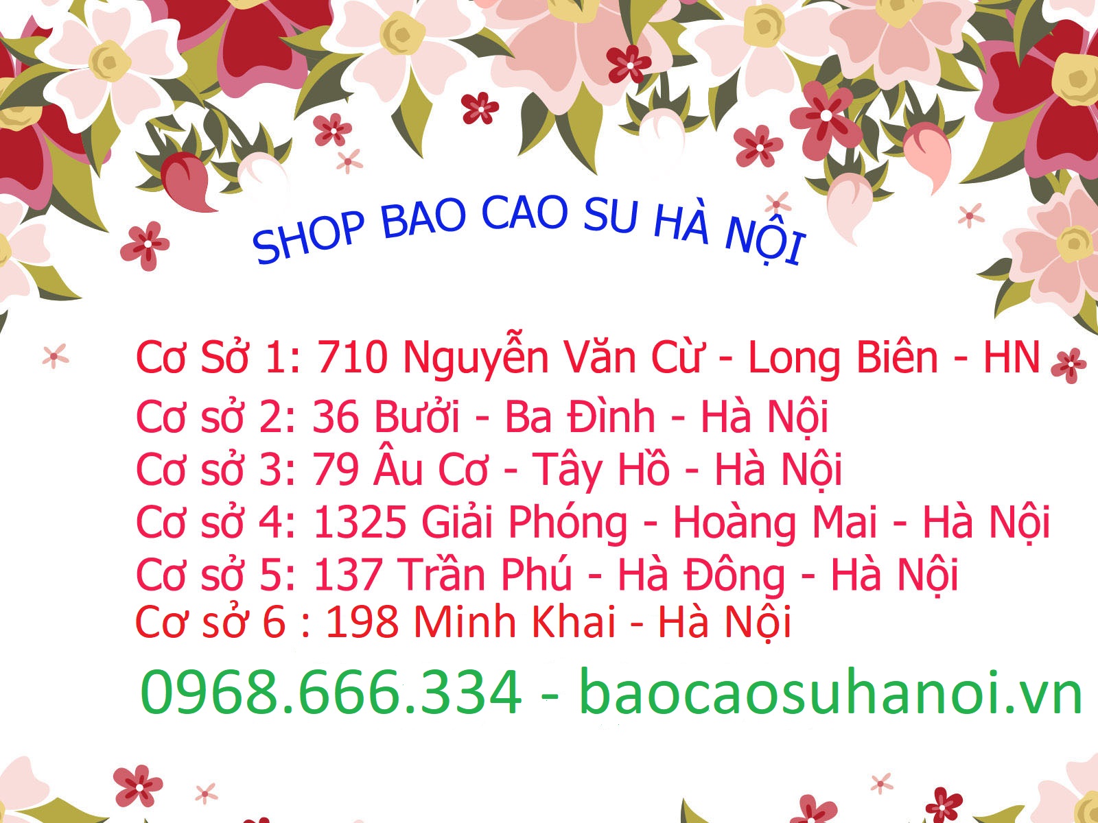 SHOP BAO CAO SU ĐƯỜNG MINH KHAI HÀ NỘI