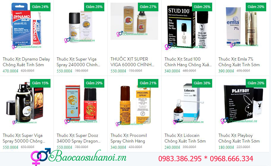 ĐỊA CHỈ BÁN THUỐC CHỐNG XUẤT TINH SỚM Ở LAI CHÂU