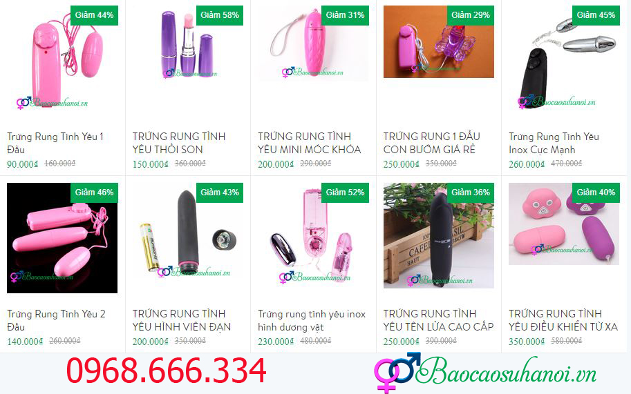 ĐỊA CHỈ BÁN TRỨNG RUNG TÌNH YÊU Ở BẮC GIANG