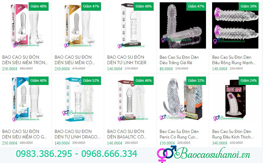 bao cao su đôn dên
