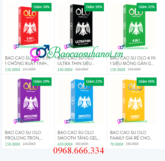 bao cao su olo