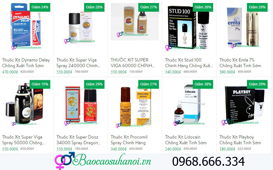 lọ thuốc xịt chống xuất tinh sớm