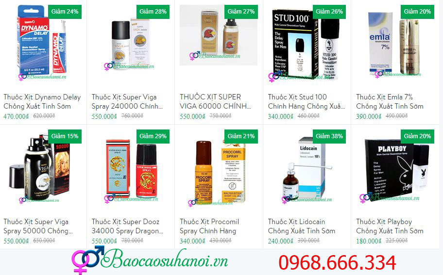 thuốc xịt chống xuất tinh sớm ở tây hồ