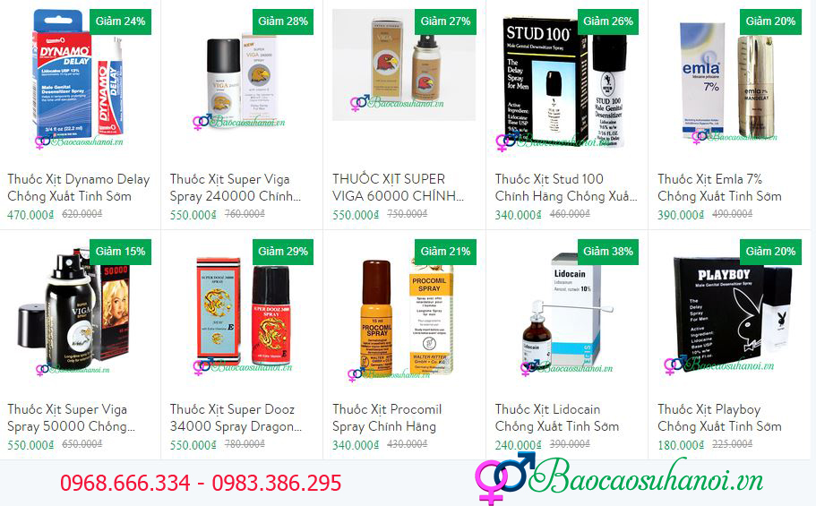 thuốc xịt chống xuất tinh sớm ở đà nẵng