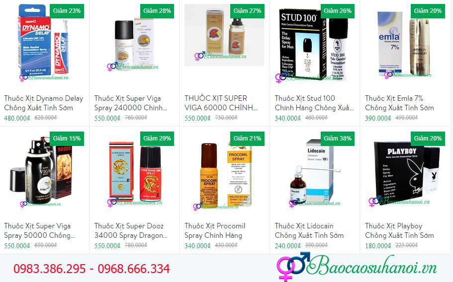 thuốc xịt chống xuất tinh sớm ở quảng trị