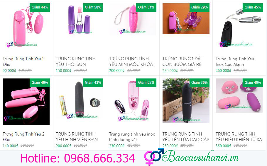 trứng rung giá rẻ ở hà đông