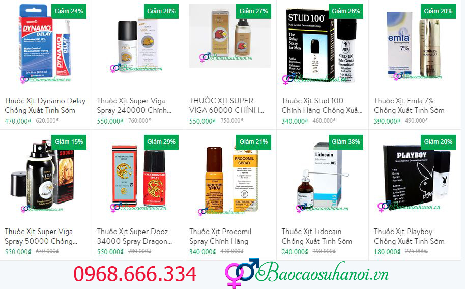 thuốc xịt chống xuất tinh sớm từ liêm