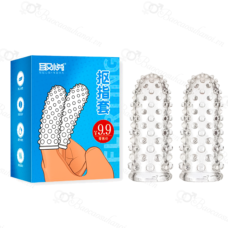 Bao Cao Su Đôn Dên 2 Ngón Tay Siêu Kích Thích