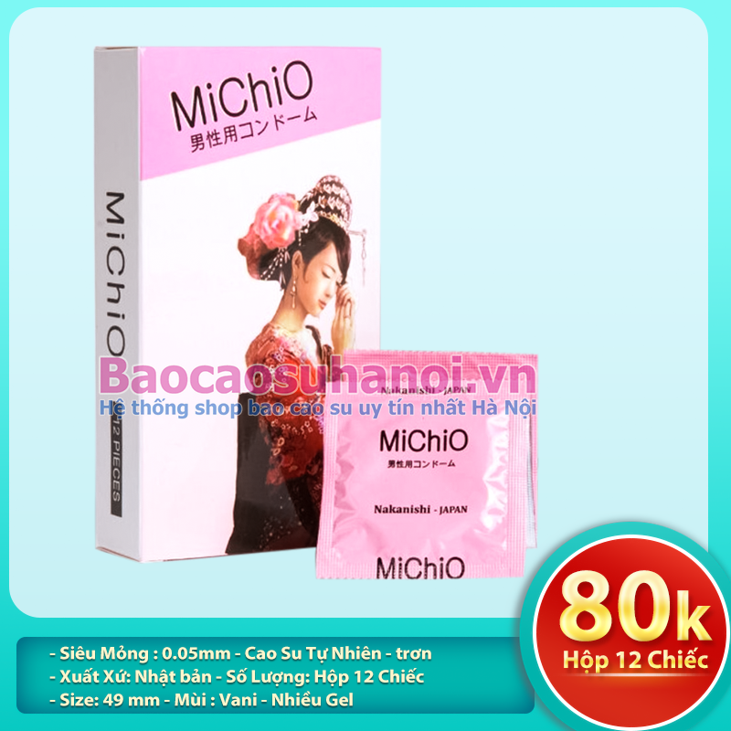 Bao Cao Su Michio Siêu Mỏng Nhật Bản