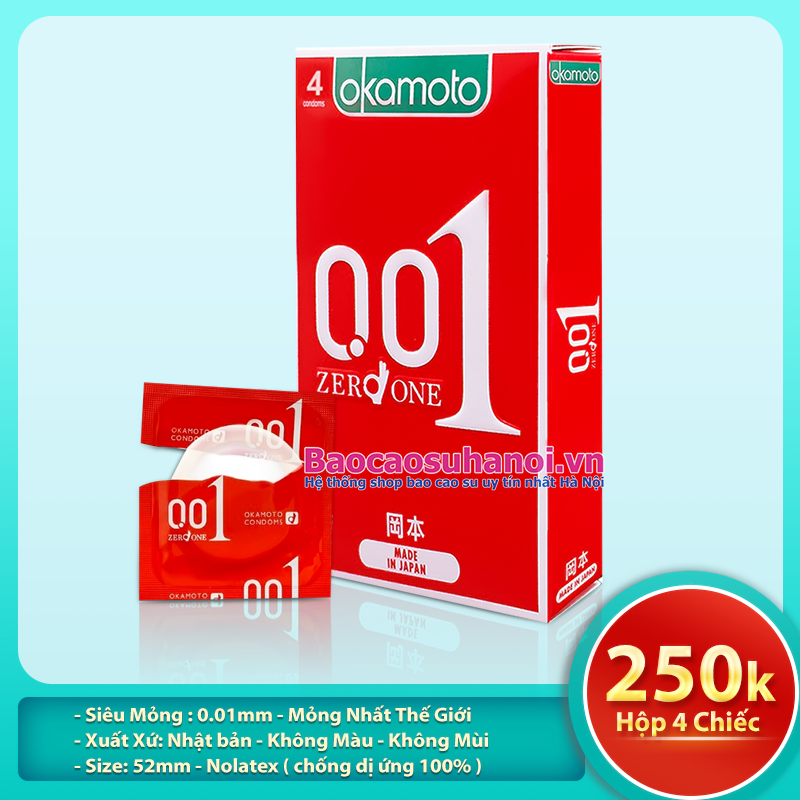 Bao Cao Su Okamoto 0.01 Zero One Made In Japan