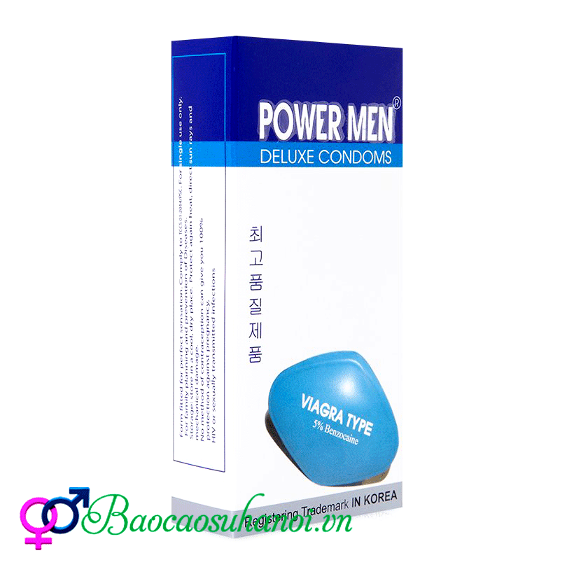 Bao Cao Su Power Men Viagra Type Màu Trắng