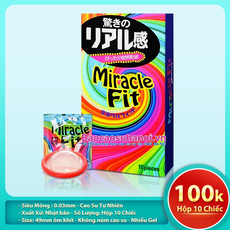 BAO CAO SU SAGAMI MIRACLE FIT SIZE NHỎ ÔM SÁT