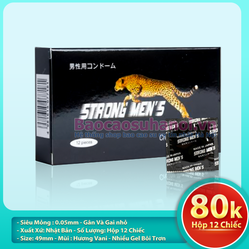 Bao Cao Su Strong Men's Gân Gai Nhật Bản
