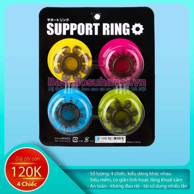 Bộ 4 Vòng Đeo Dương Vật Cao Cấp Cho Nam