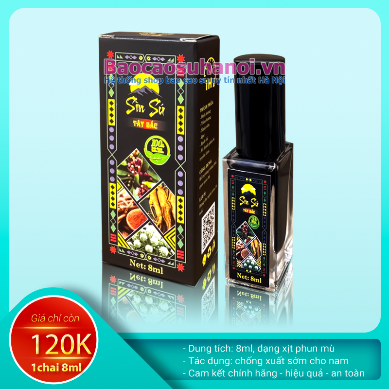 Chai Xịt Sìn Sú Tây Bắc 8 Ml Chống Xuất Tinh Sớm