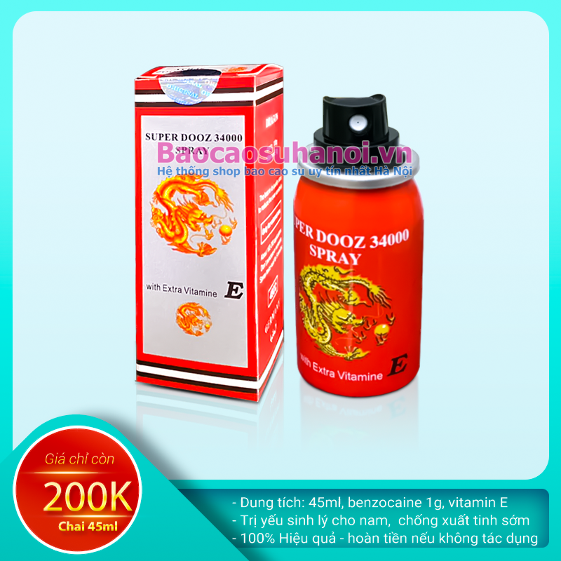 Thuốc Xịt Super Dooz 34000 Spray Dragon chính hãng
