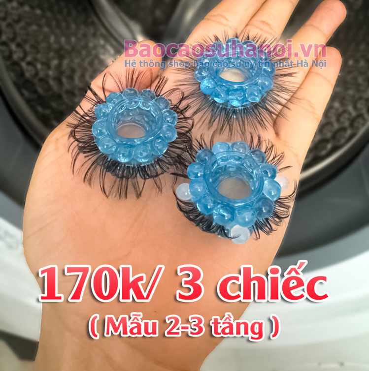 Vòng Lông Ngựa Silicon Màu Xanh 2 Tầng Cho Nam