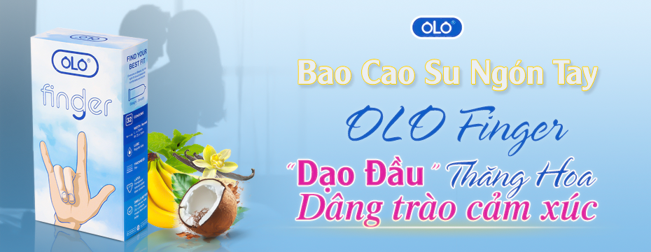 Bao cao su ngón tay olo finger