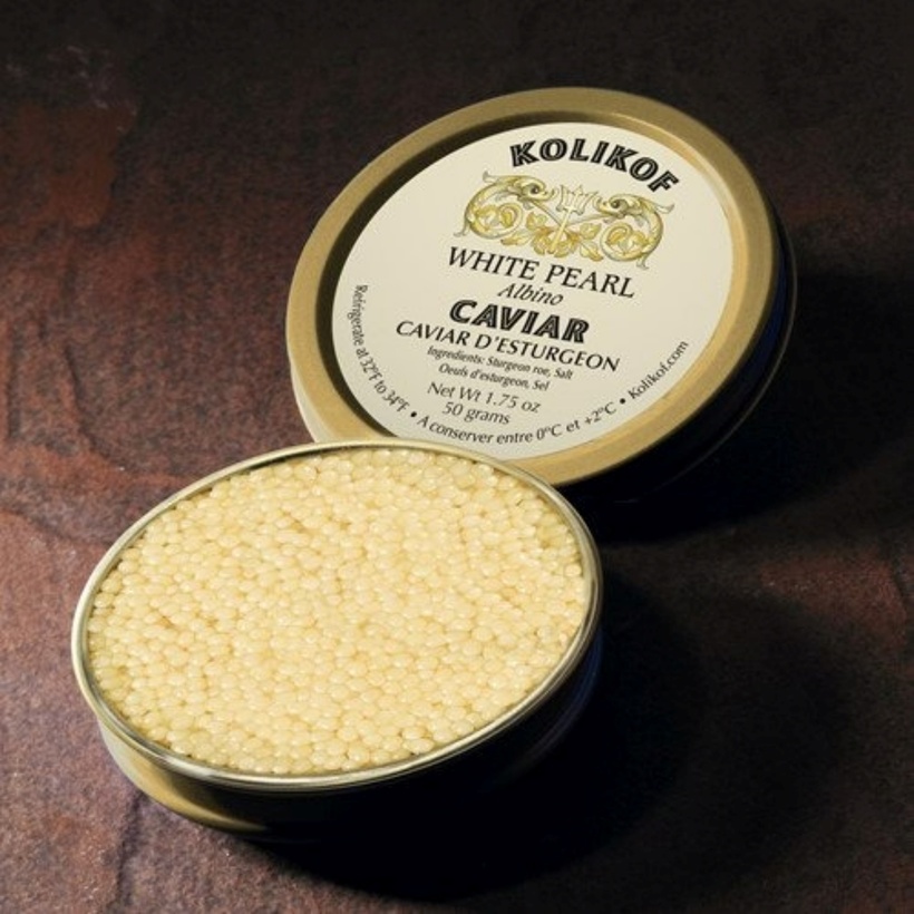 Trứng Cá Tầm Bạch Tạng Caviar White Pearl – 