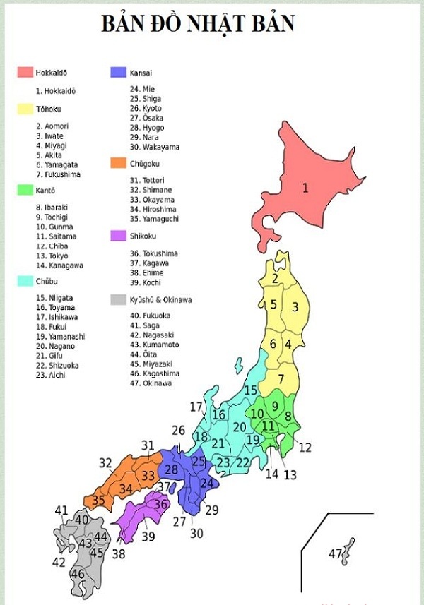 Bản đồ Nhật Bản