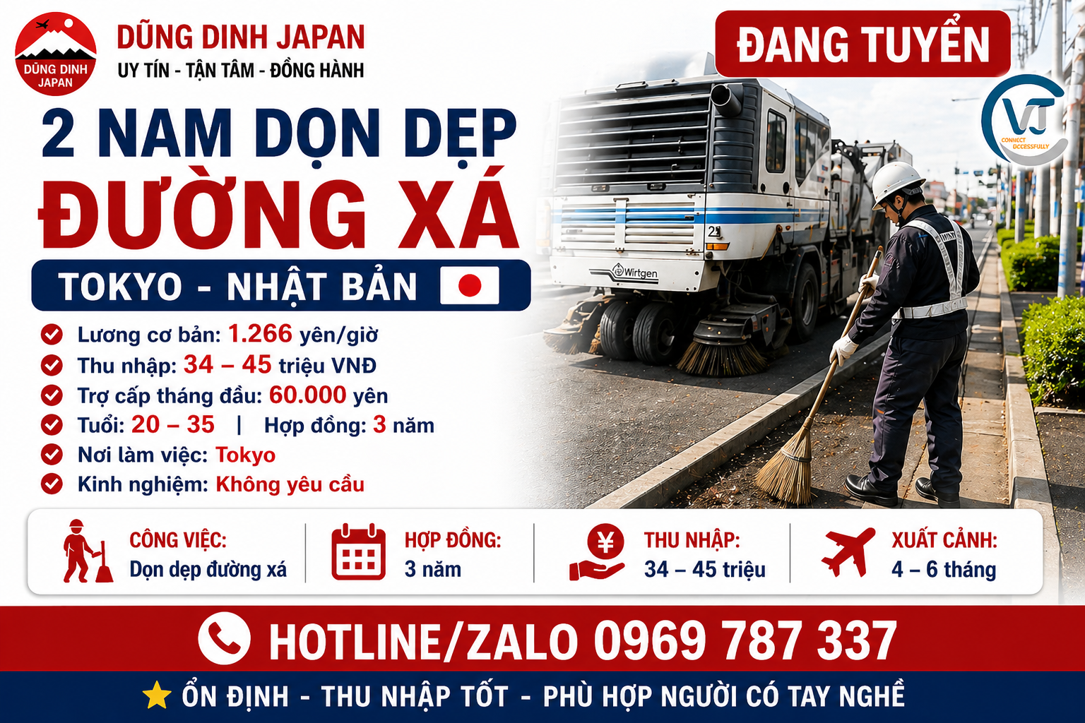 TUYỂN 4 NAM LÁI MÁY XÂY DỰNG – SAITAMA – NHẬT BẢN