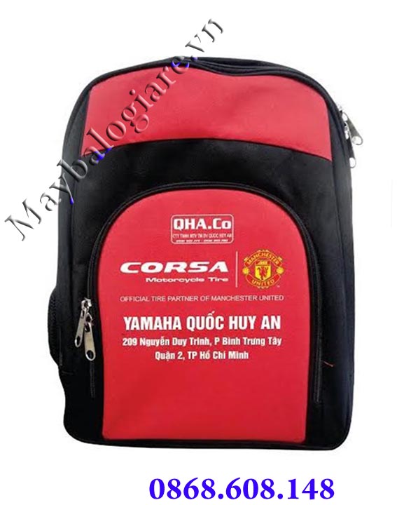 MAY GIA CÔNG BALO IN THÊU LOGO CÔNG TY GIÁ TẠI XƯỞNG
