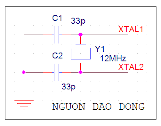 MẠCH DAO ĐỘNG DÙNG THẠCH ANH 12MHZ